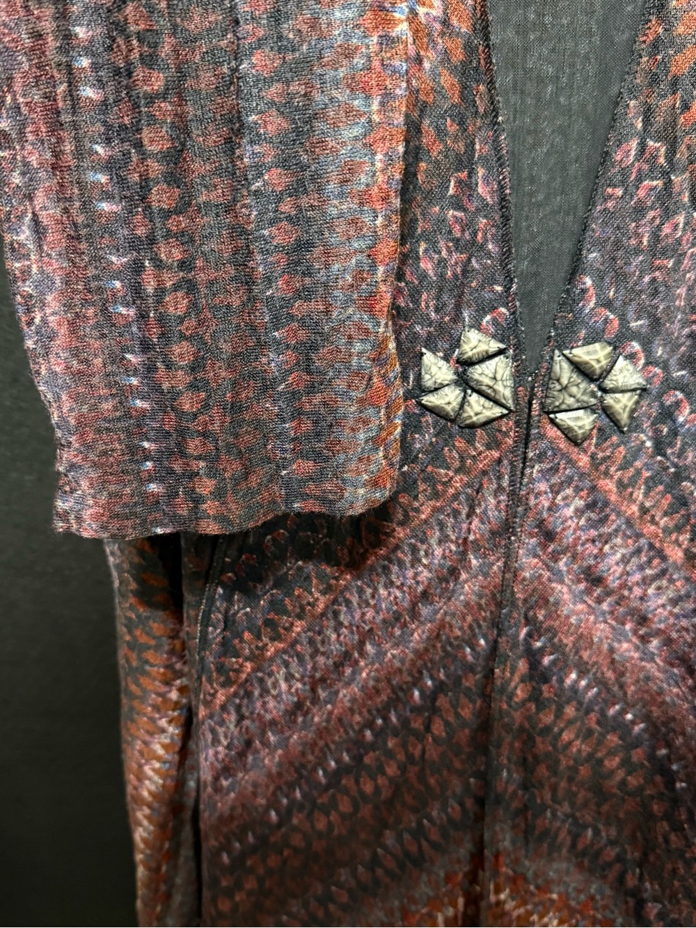 🪁Alberto Makali Stunning Vintage Artsy Earth Tones Cardigan - Picture 6 of 14